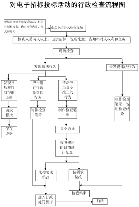 電子招標(biāo)行政檢查流程圖
